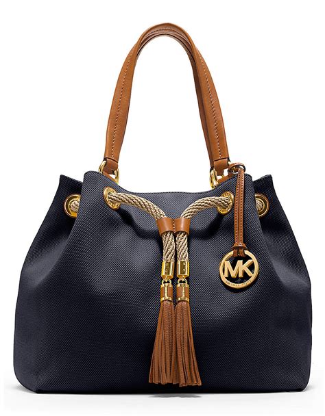 excellent michael kors canvas handbag purse|Michael Kors canvas totes.